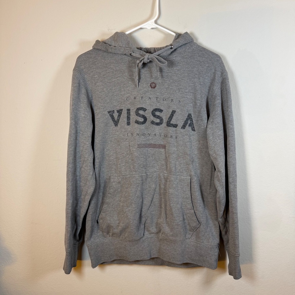 Vissla Creators Innovators Gray Pullover Hoodie Sweatshirt‎ Men's Small